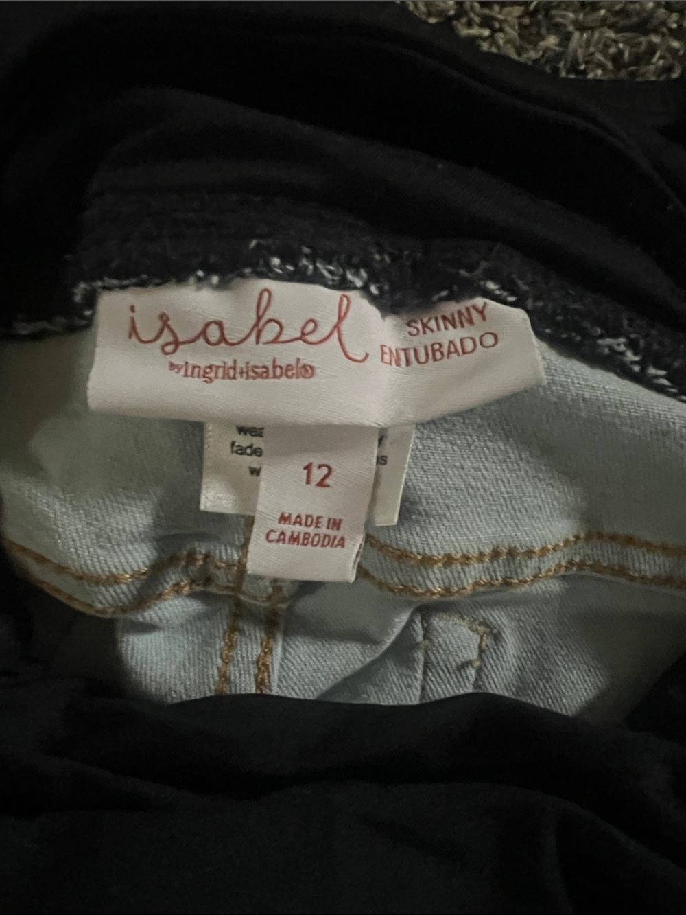 Maternity Light Wash Skinny Jeans. - Picture 3 of 3